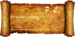 Prajda Leona névjegykártya